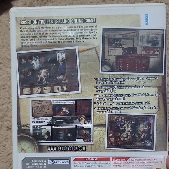 Mortimer Beckett and the Secrets of Spooky Manor Game - White - Picture 2 of 2